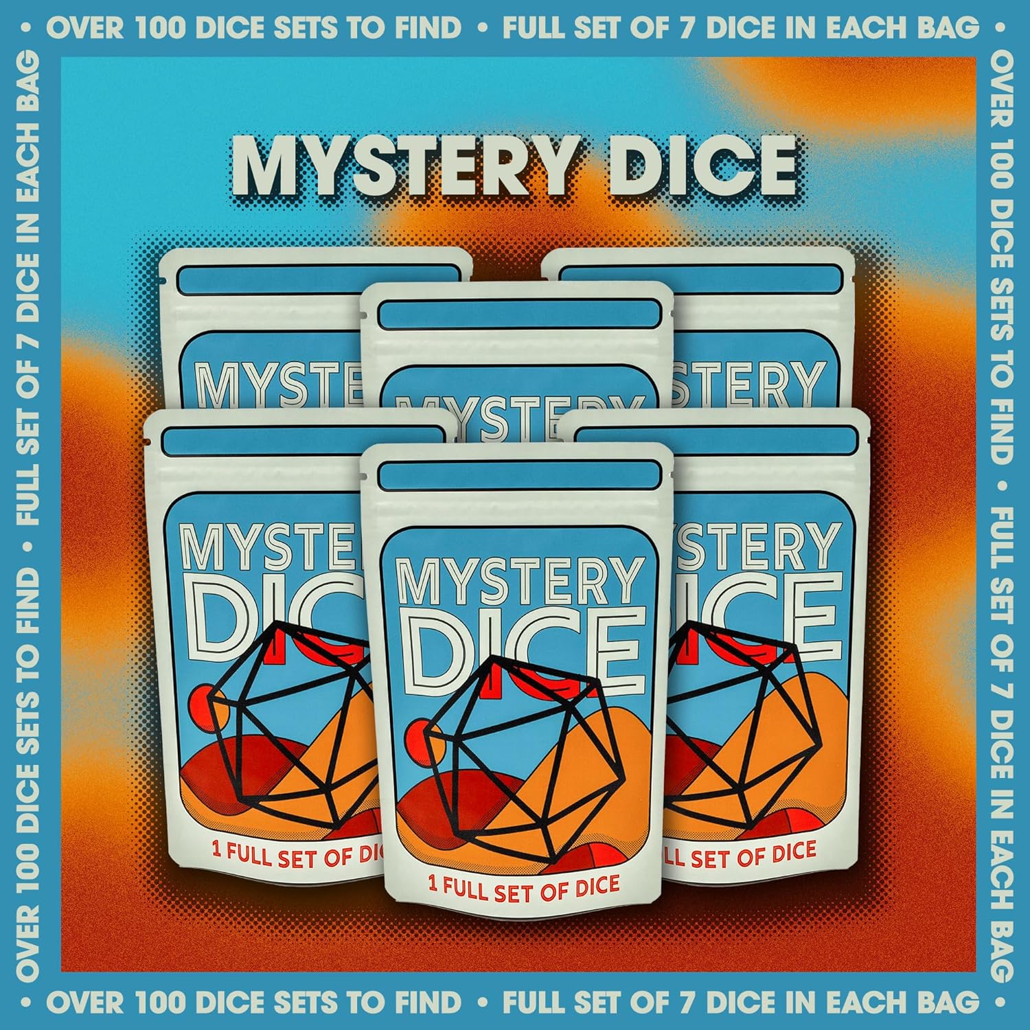 Thumbnail 6 de 1985 Games Mystery Dice: Set of 7 Polyhedral Dice for RPGs