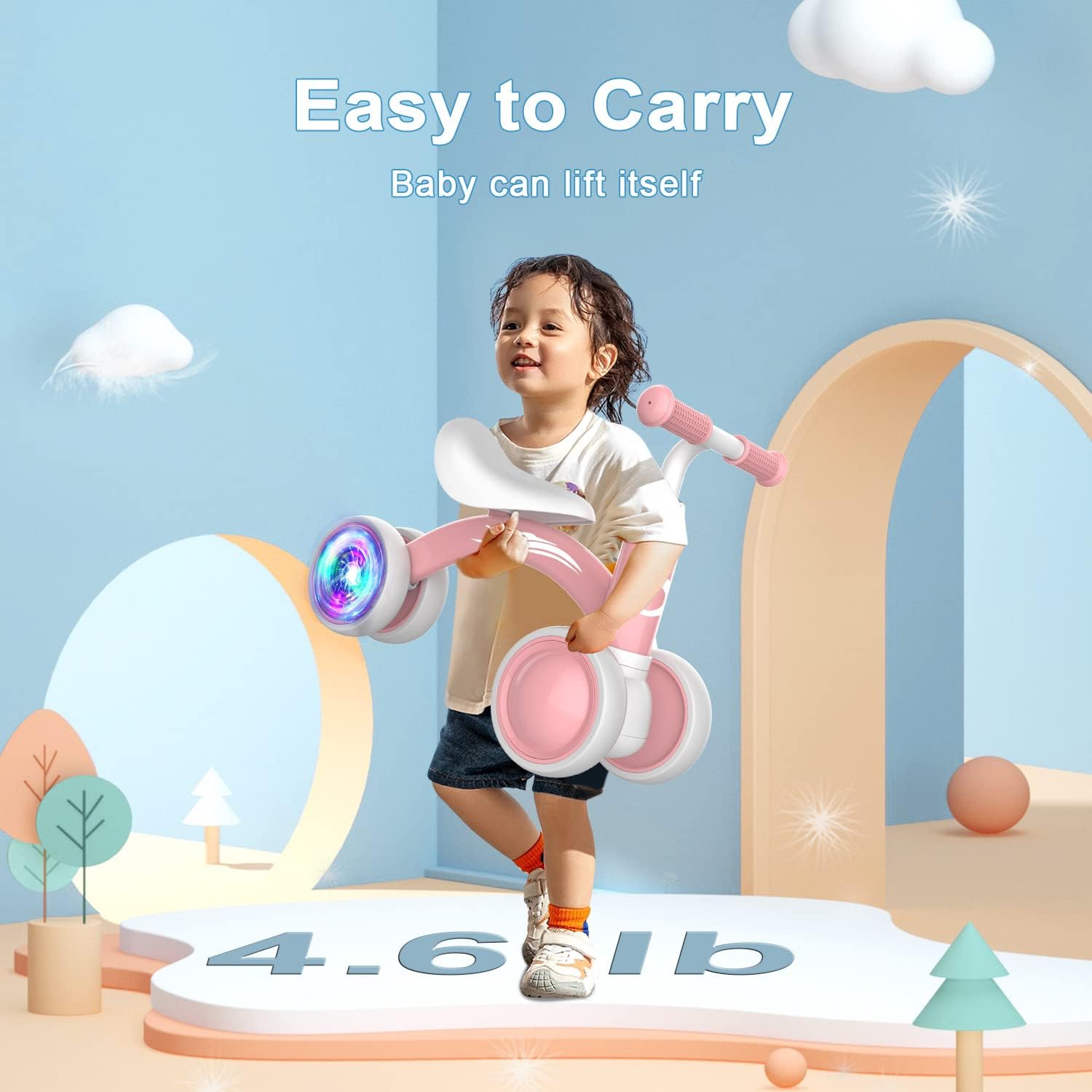 Thumbnail 5 de Colorful Lighting Balance Bike for 1 Year Old