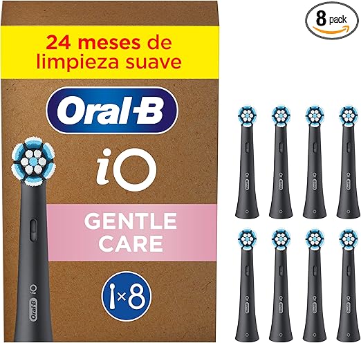 Detalle de Oral-B iO Gentle Care: 8 Recambios Originales para Sensibilidad 🦷