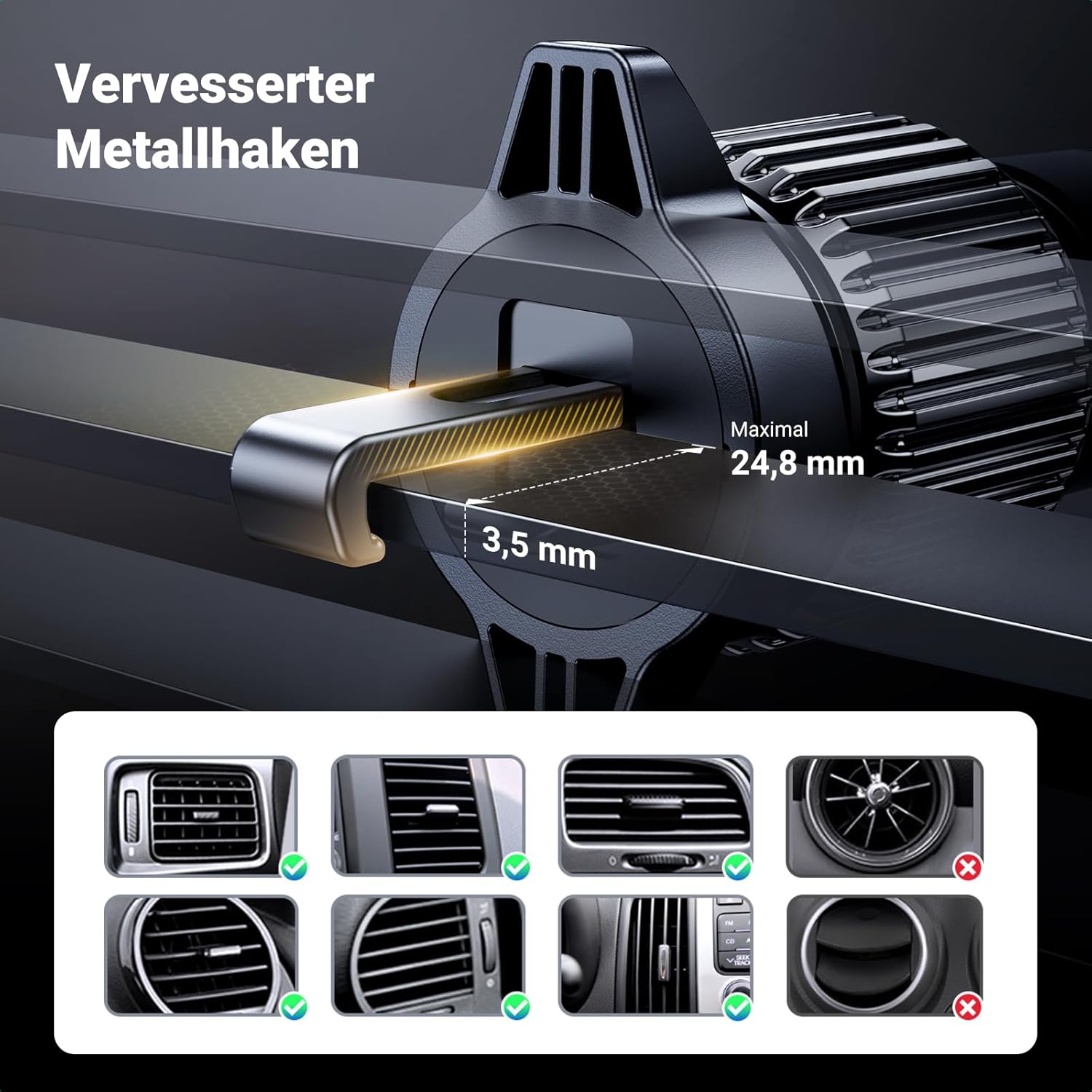 Thumbnail 2 de UGREEN Handyhalterung Auto 360° für Lüftung