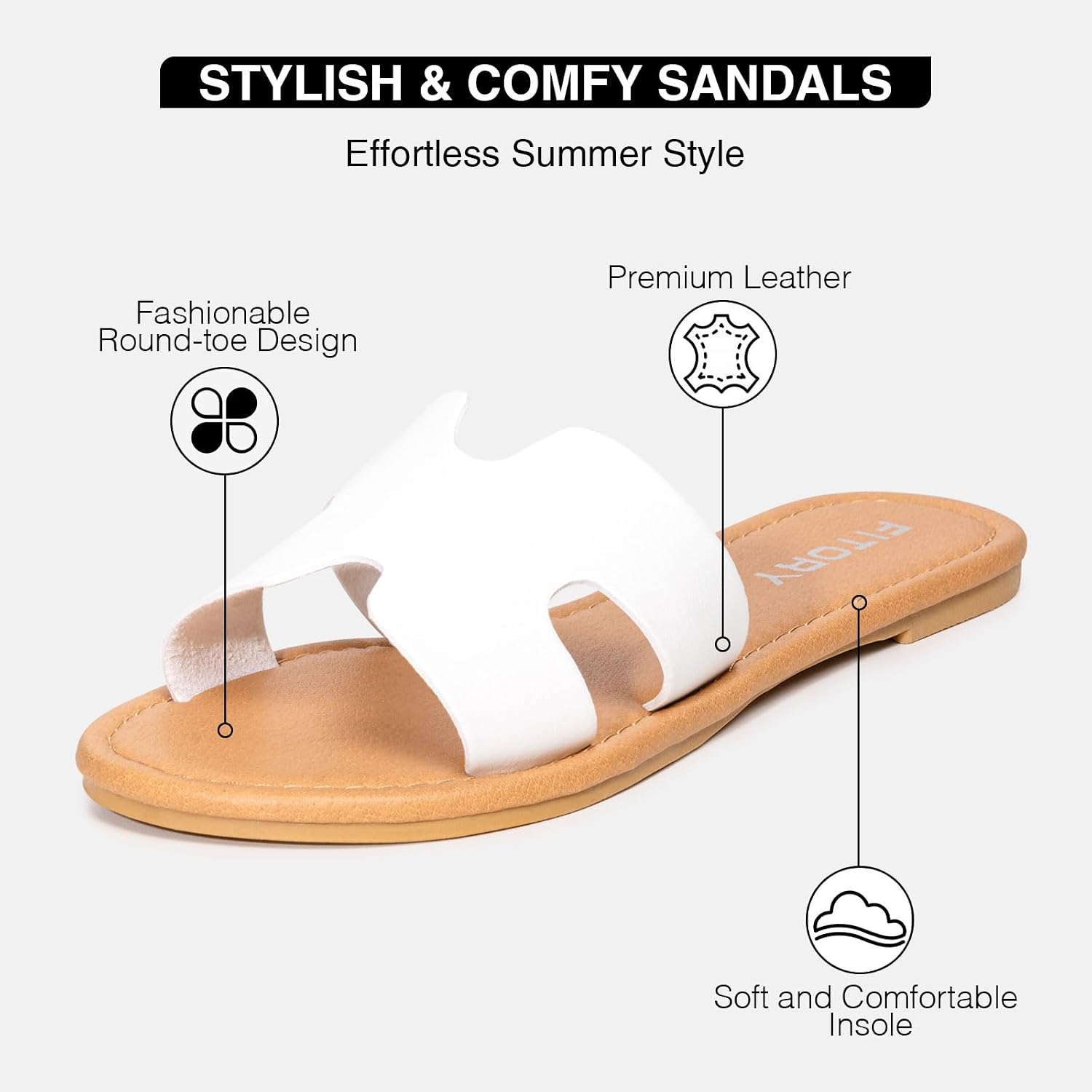Thumbnail 2 de FITORY Women's Fashion Sandals: Lightweight Comfort, All‑Day Wear