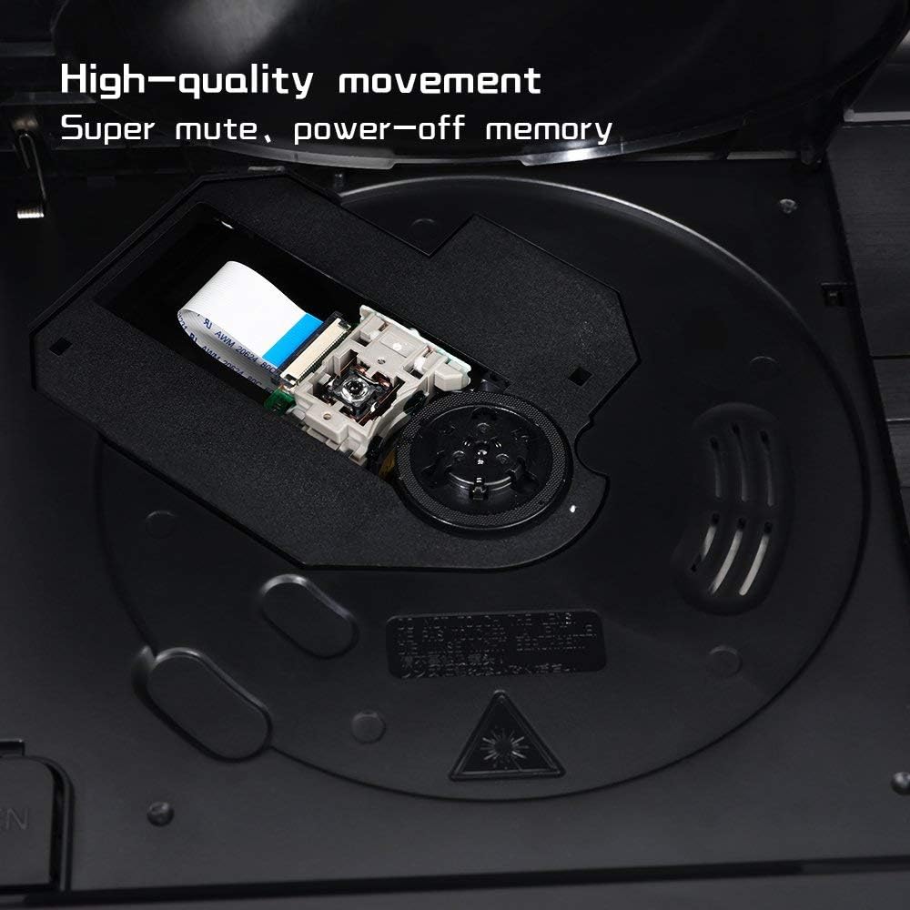 Thumbnail 3 de YOOHOO Lecteur DVD Portable 12,5" avec écran pivotant et batterie intégrée – multi-régions