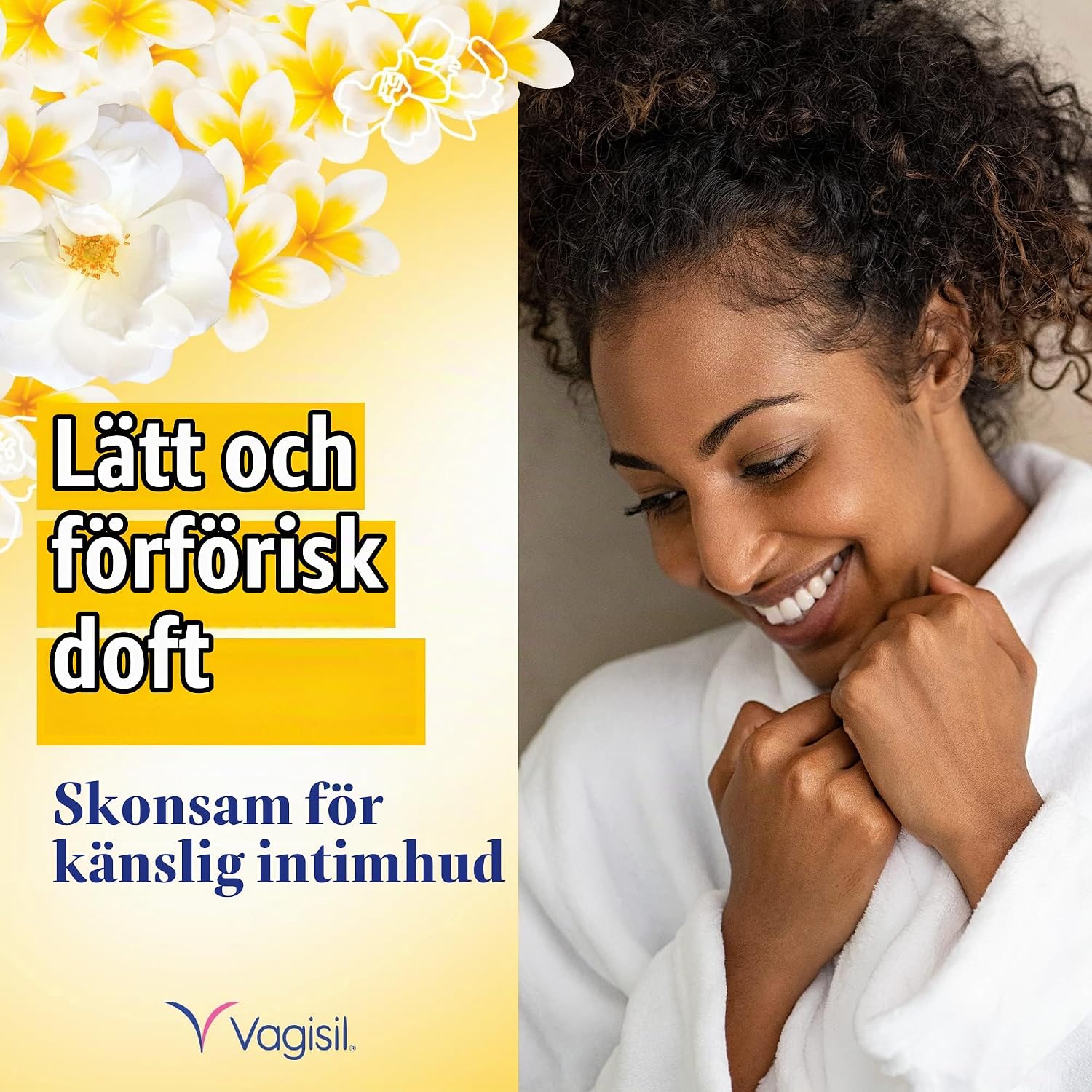 Detalle 2 de Vagisil intimtvättgel med vit jasmin, aloe vera och pH-anpassning, 250 ml