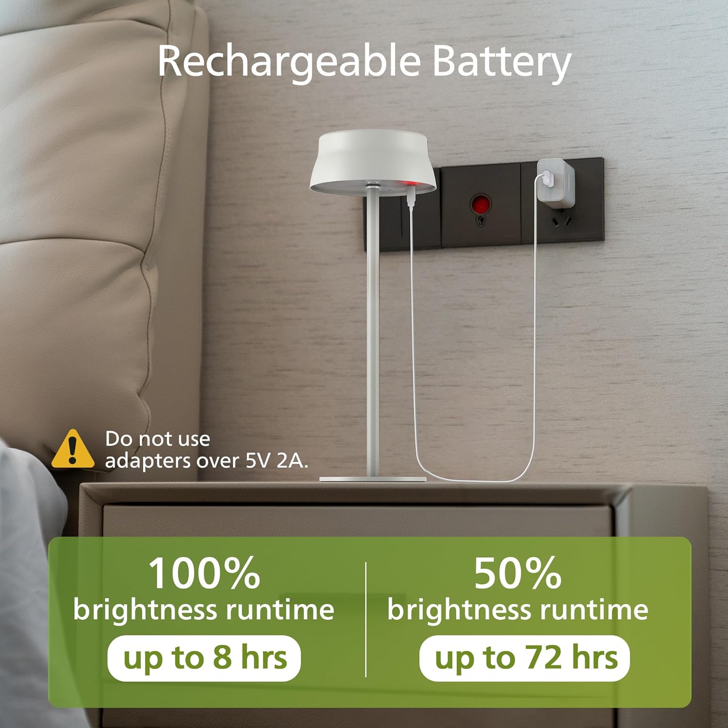 Thumbnail 4 de Philips Cordless Table Lamp: Portable Outdoor LED Desk Light with Touch Control