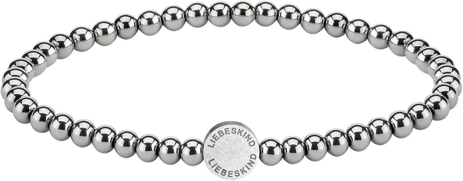 Thumbnail 5 de LIEBESKIND BERLIN Beads Armband – filigraner Edelstahlschmuck mit 4 mm Kugeln in Silber/Gold/Roségold/Schwarz