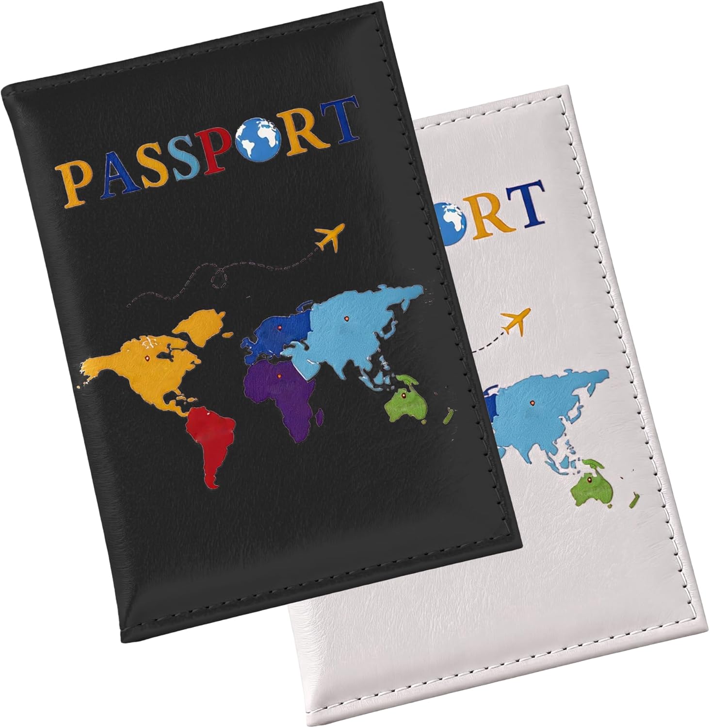 Detalle de Lammcou Housse de Passeport PU – Pack de 2, ultra mince et imperméable