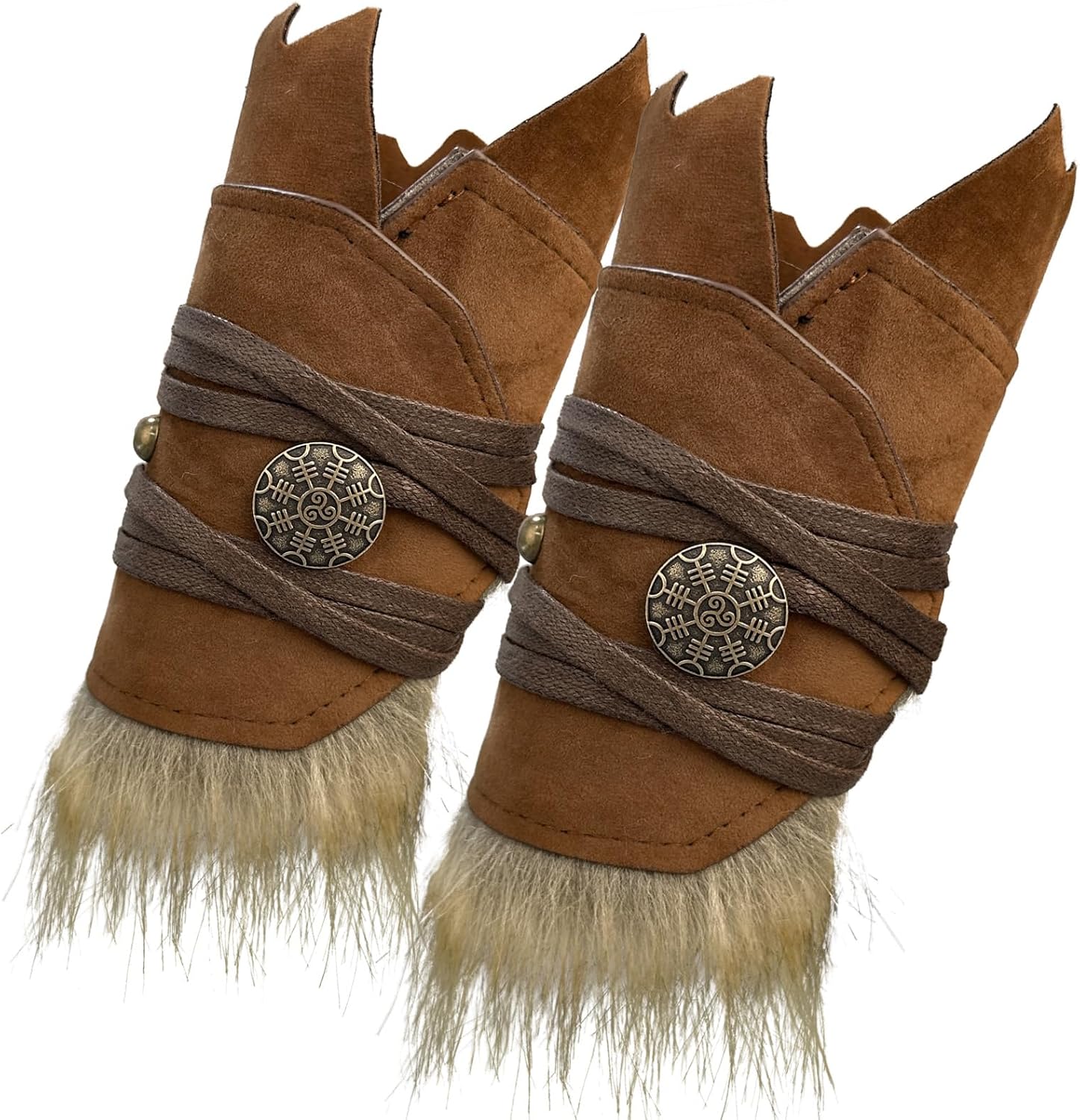 Thumbnail 2 de HiiFeuer Medieval Suede Arm Wraps