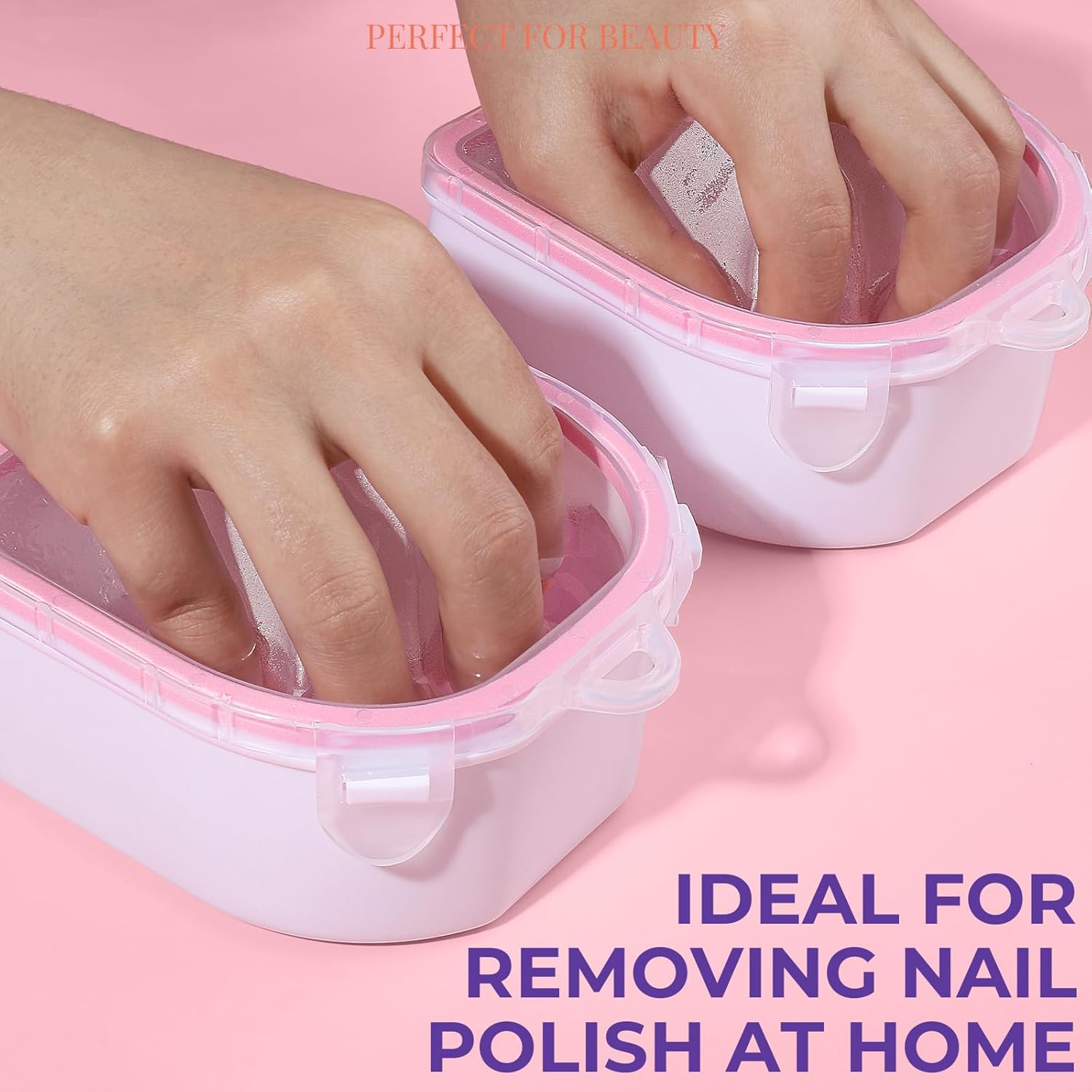 Detalle 2 de Teenitor 10Pcs Nail Soaking Bowl Kit: Dual-Purpose Soak Off Bowls with Cuticle Care Set