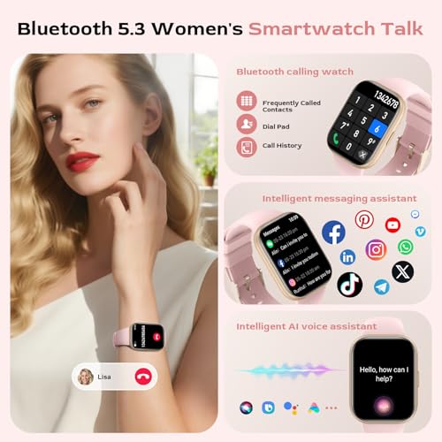 Detalle de Miecgth Reloj Inteligente Mujer 🌸 con Monitoreo y Llamadas
