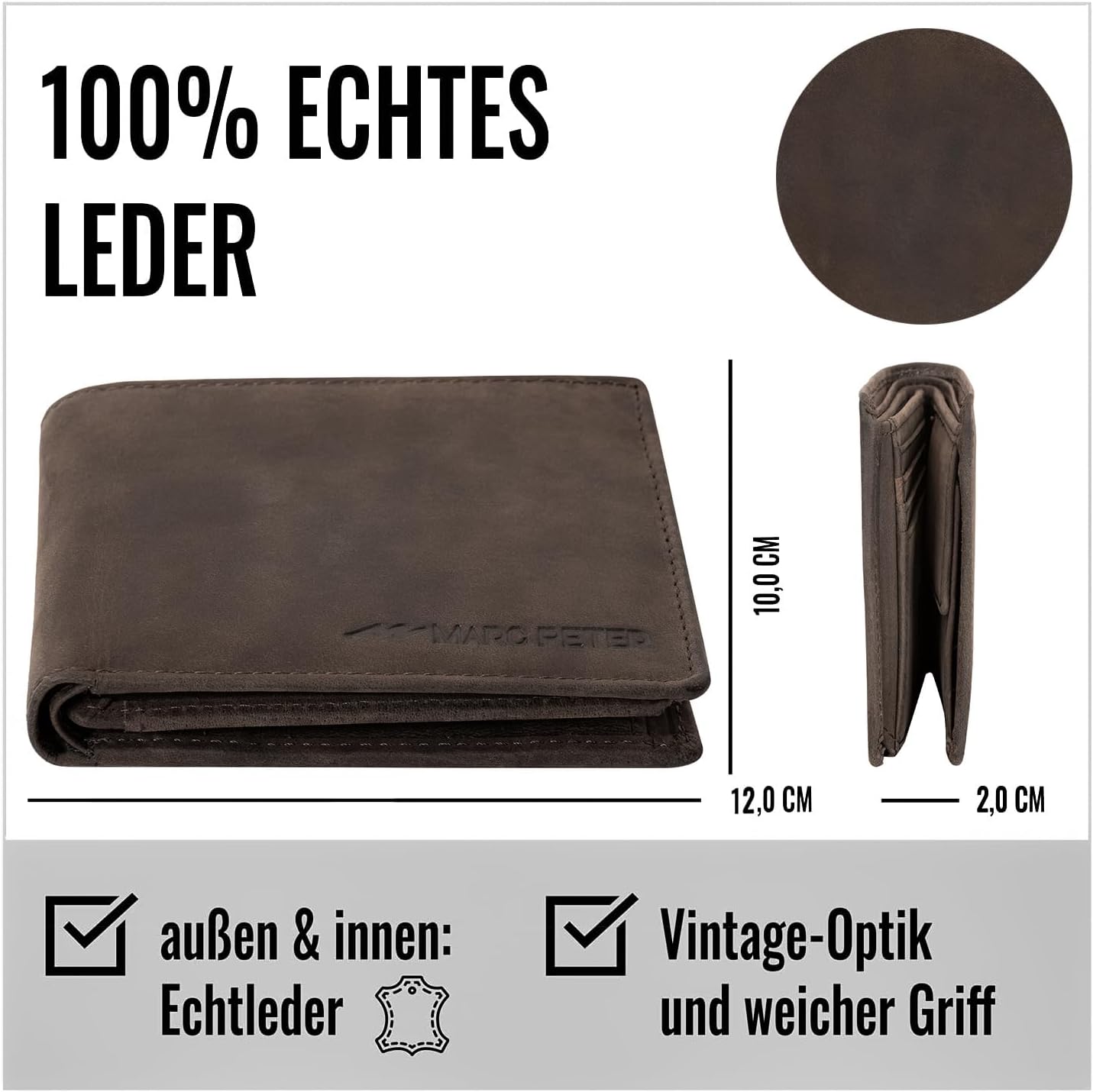 Thumbnail 4 de Marc Peter California AirTag Wallet RFID Geldbörse