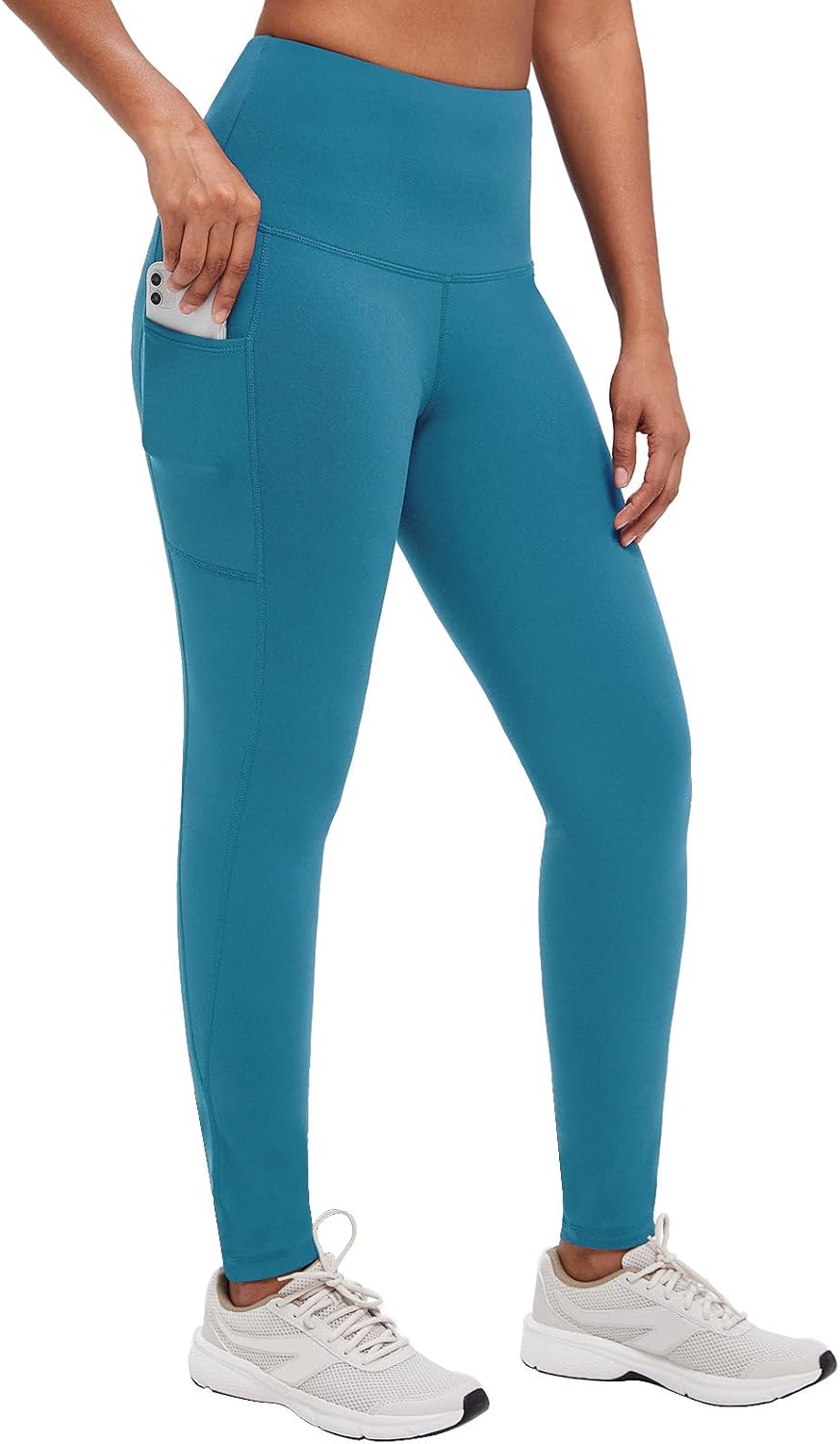 Detalle de baleaf Women's Fleece-Lined Leggings with Pockets, Water-Resistant