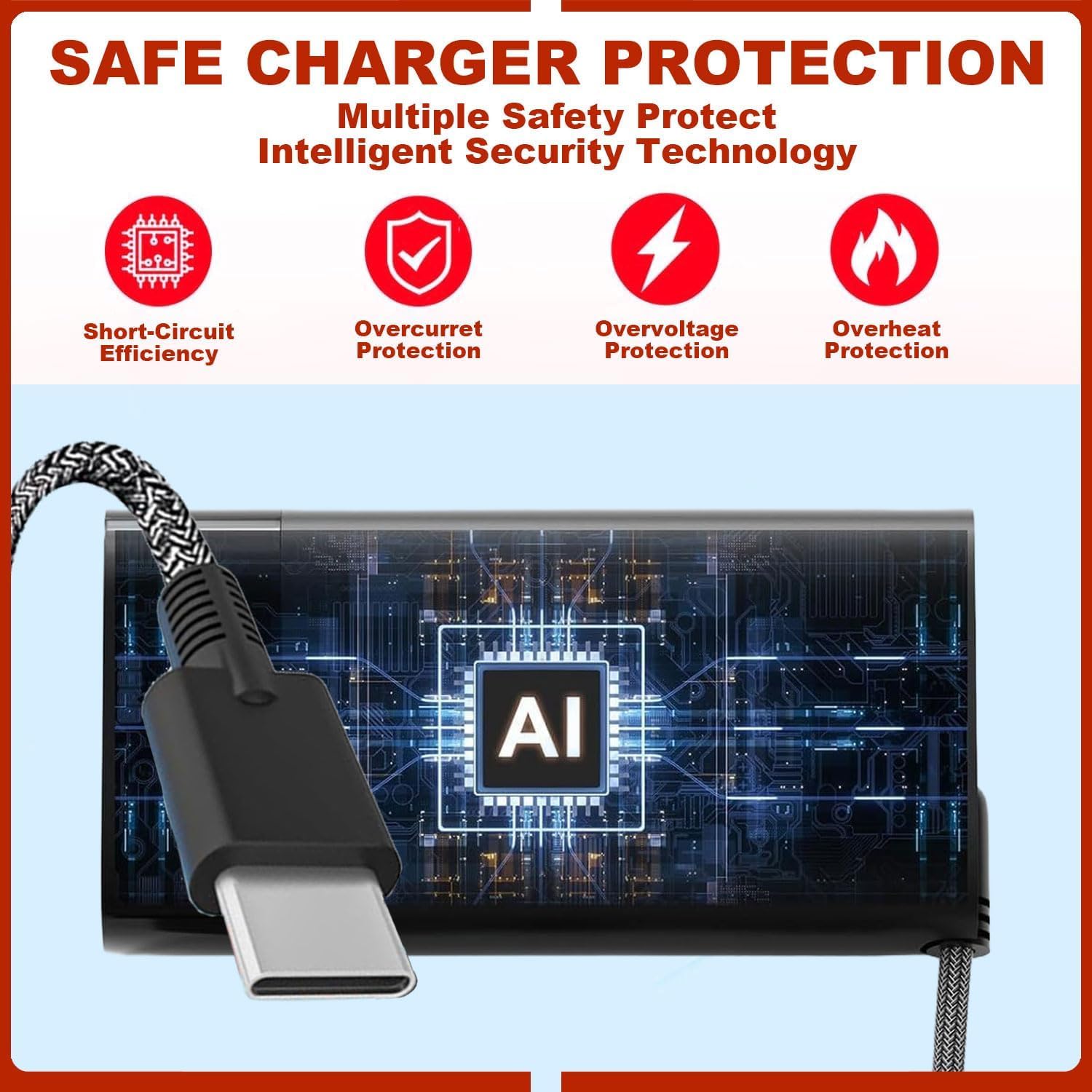 Thumbnail 3 de New Slim 65W USB-C Charger Replacement for HP laptops (Black)