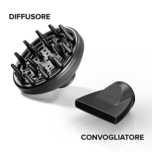 Detalle de Bellissima Imetec K9 2300 – Phon ionico 2300W con diffusore: asciugatura rapida e gestione crespo