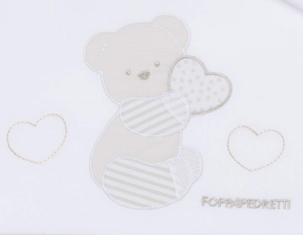 Thumbnail 1 de Foppapedretti Completo Lenzuolino Dolcecuore, 100% cotone: set lettino 120x80/120x65/60x40 in bianco
