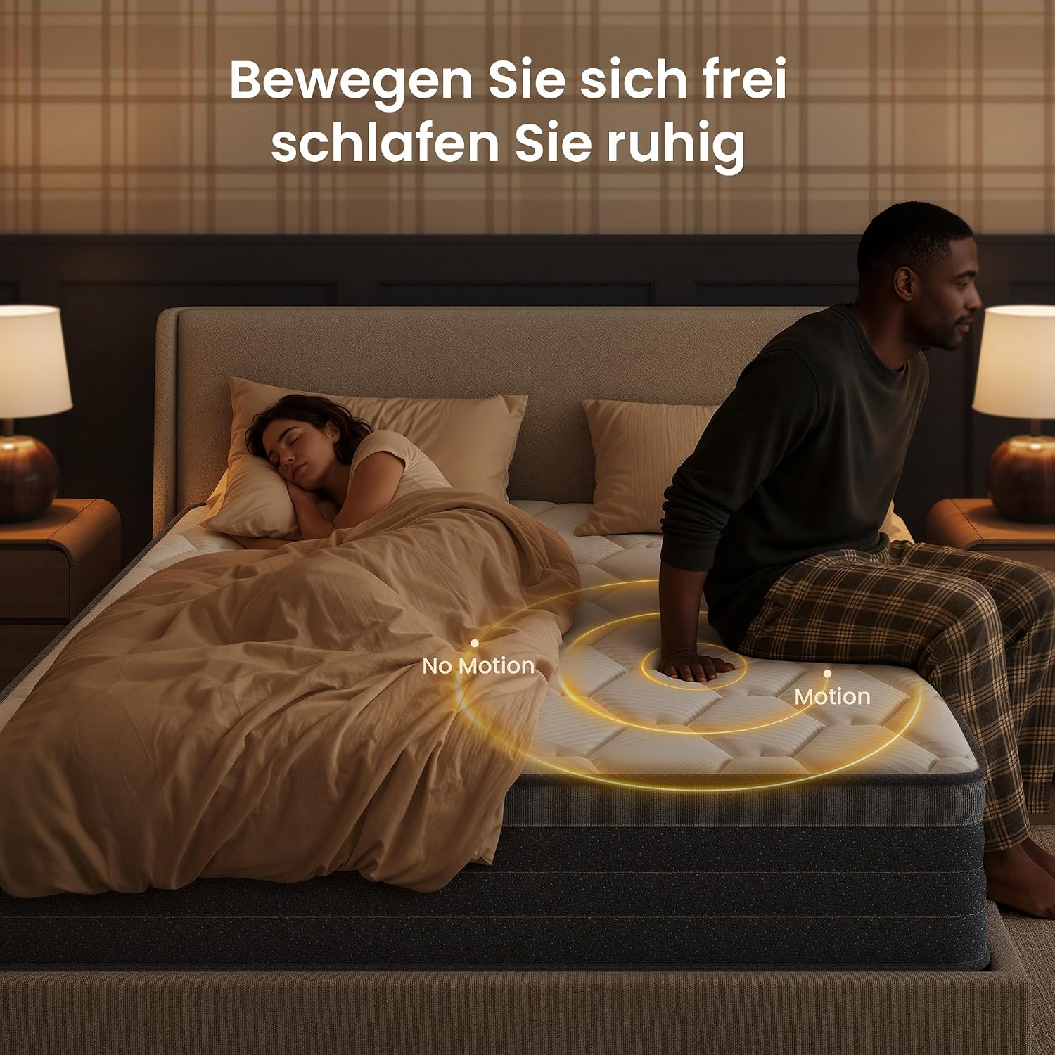 Detalle de TXO Matratze 90x200 H3 – Rollmatratze mit Taschenfederkern und 7-Zonen-Komfort