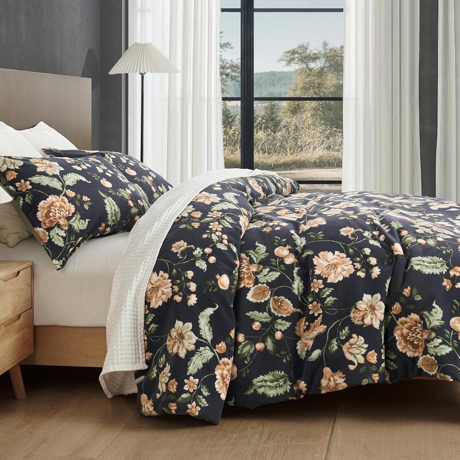 Thumbnail 6 de PHF Velvet Comforter Set Queen Size