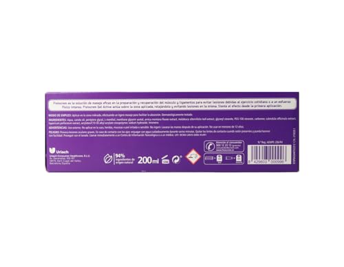 Detalle de FISIOCREM Gel Active 200 ml: gel de masaje para preparar y recuperar músculos y ligamentos