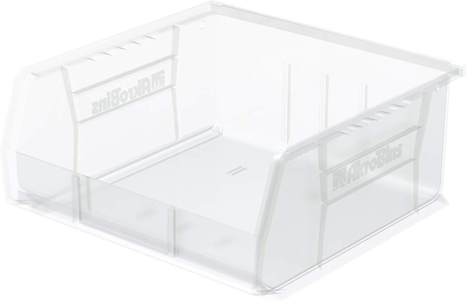 Detalle de Akro-Mils 30235 AkroBins Clear Stackable Storage Bins, 6-Pack, 50-lb Capacity