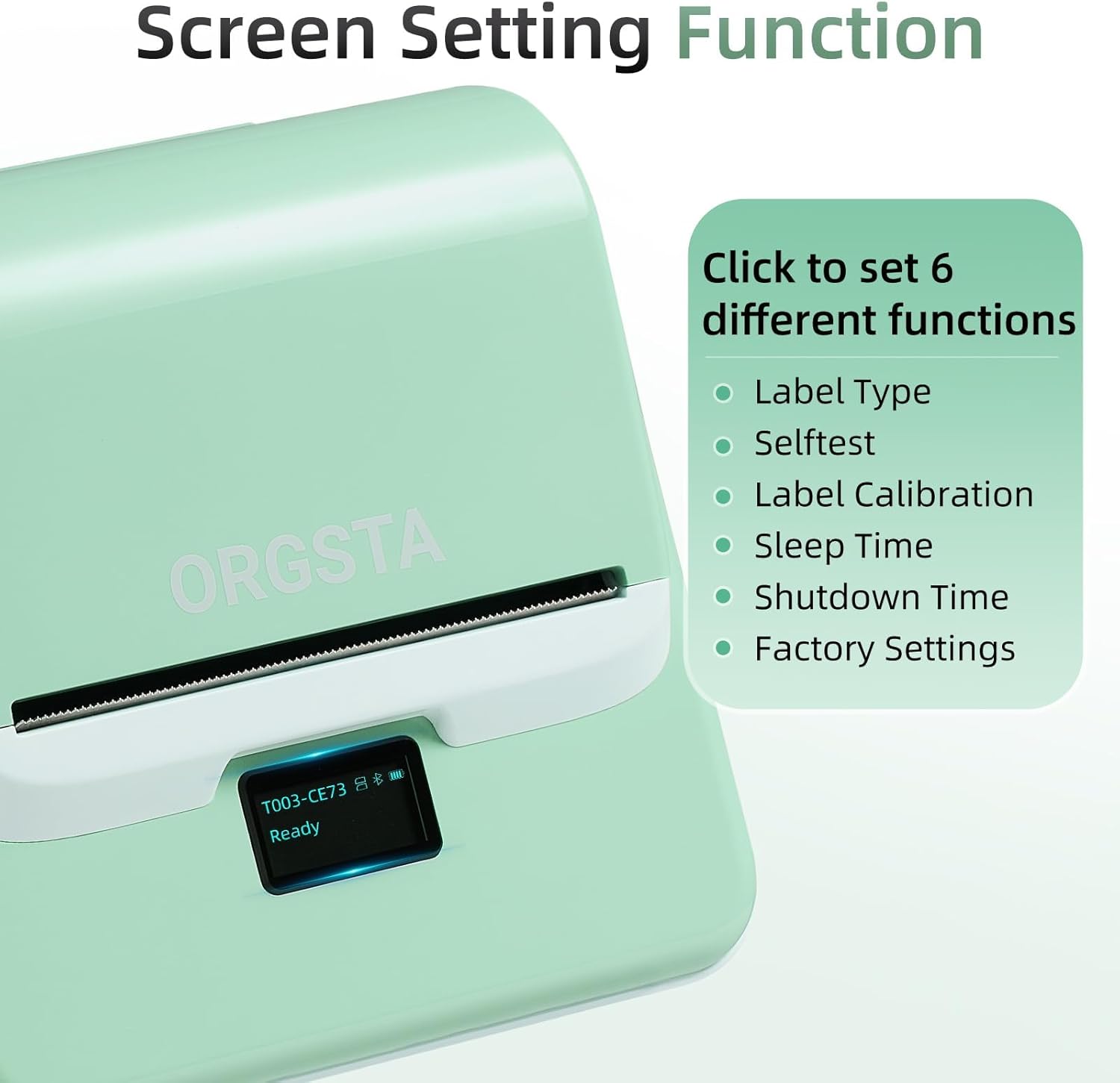 Thumbnail 5 de ORGSTA T003 Thermal Bluetooth & USB Label Maker (20mm–75mm) for portable shipping labels