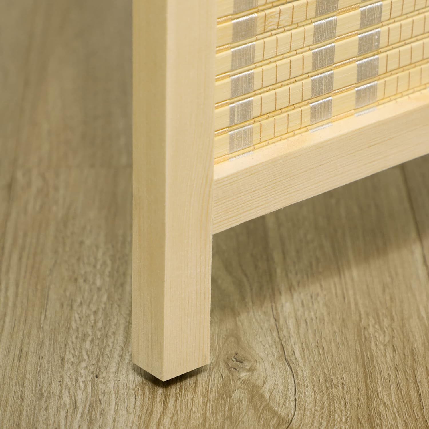 Thumbnail 5 de HOMCOM Paravent Interieur Bois 4 Panneaux 180 x 180 cm