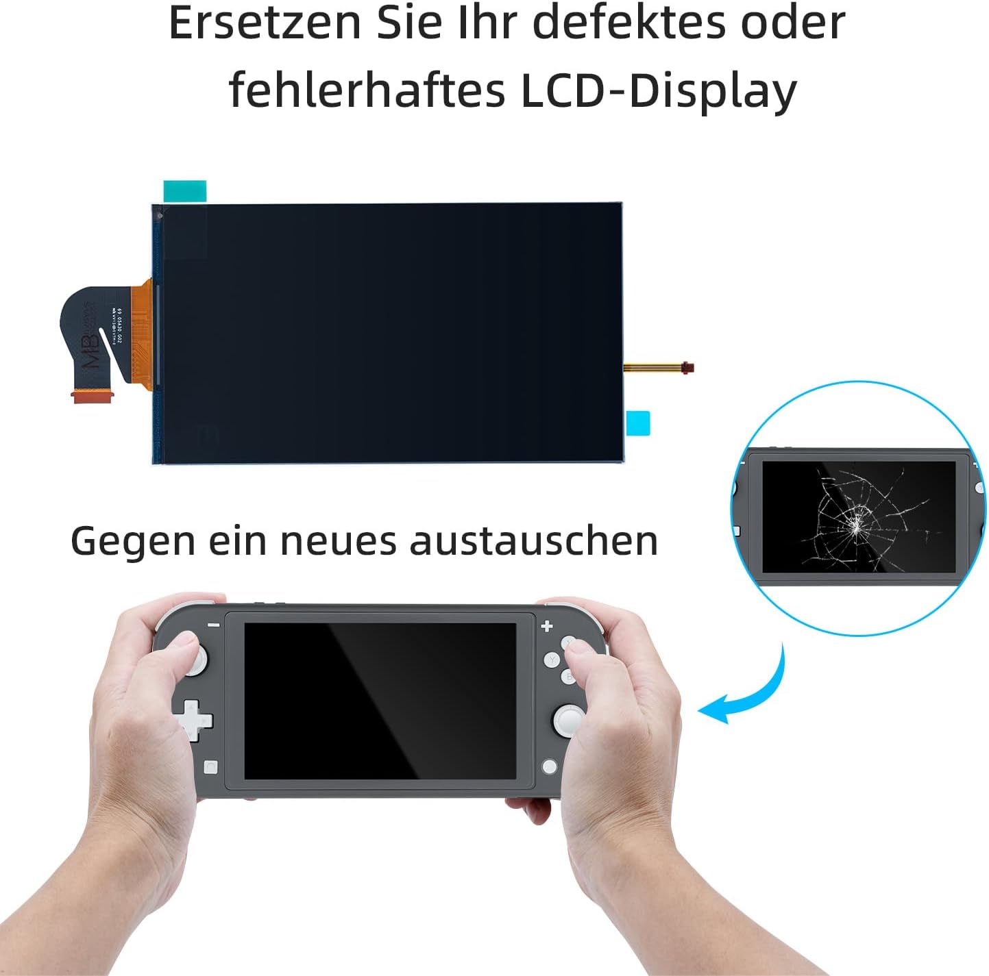 Thumbnail 3 de Wigearss LCD Display für Switch Lite Reparatur