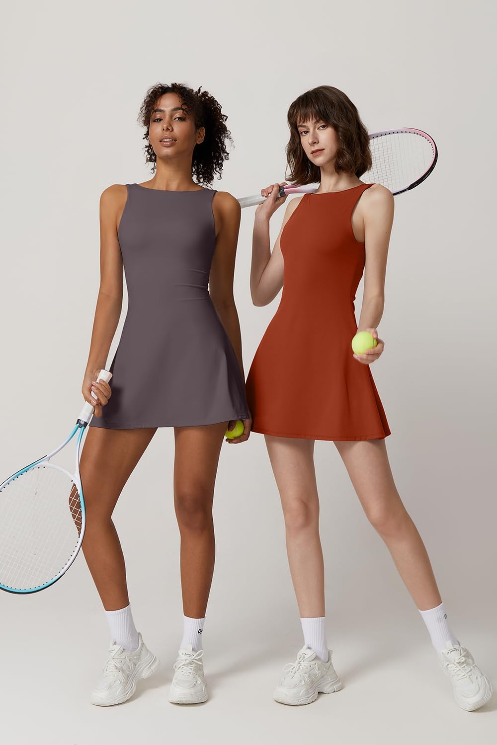 Detalle de QINSEN Tennis Dress, Nylon-Spandex