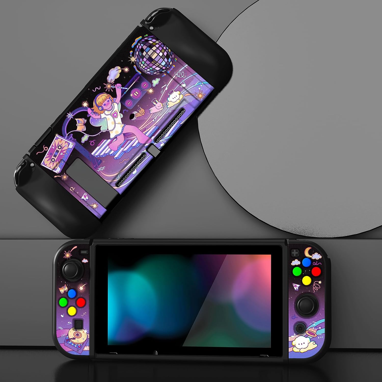 Thumbnail 2 de PlayVital ZealProtect Soft Protective Case for Nintendo Switch with Screen Protector and Accessories