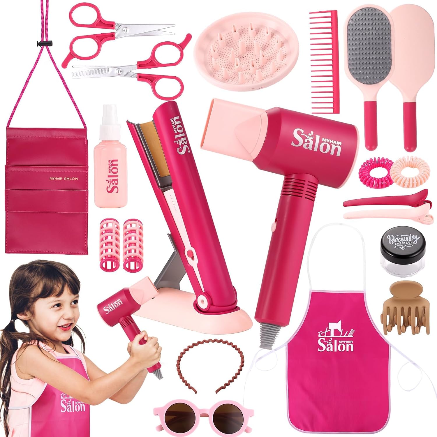 GAGAKU Set di Parrucchieri Bambini 22 pezzi