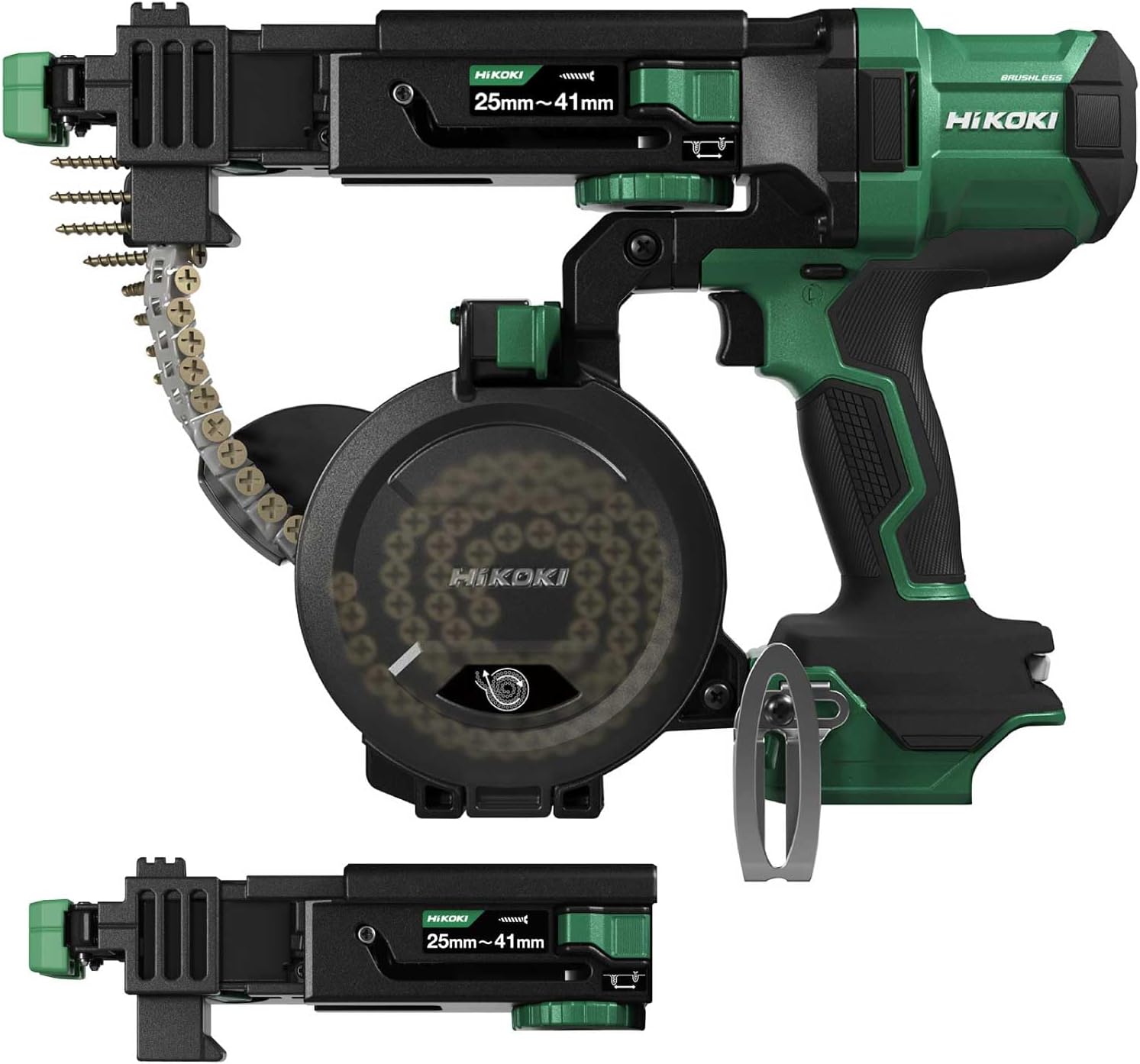 Detalle de HiKOKI WF1804DA(NN) 18V充電式連結ねじドライバ、スライダケース383403セット