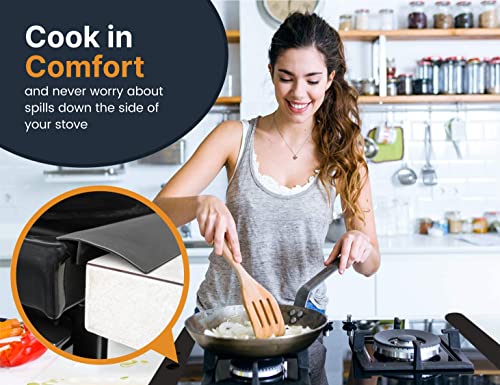 Thumbnail 2 de Linda’s Essentials Silicone Stove Gap Covers (2 Pack) – 25 Inches, Black