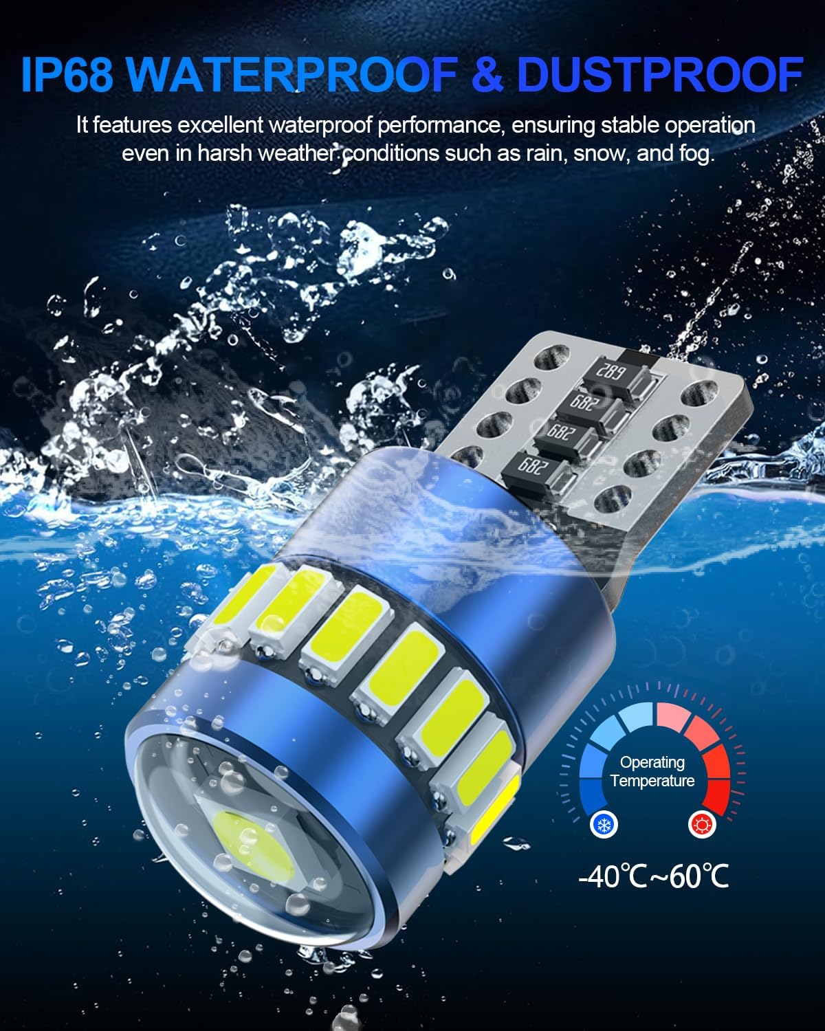 Thumbnail 5 de T10 LED car bulbs