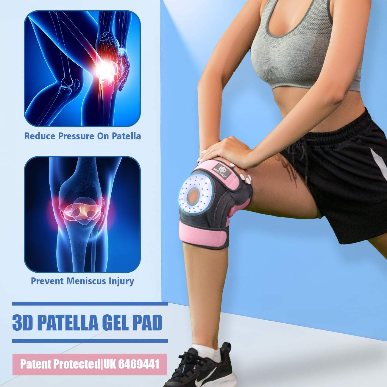 Thumbnail 1 de MAYKI Knee Brace with Patella Gel Pad 1 PCS 🩺