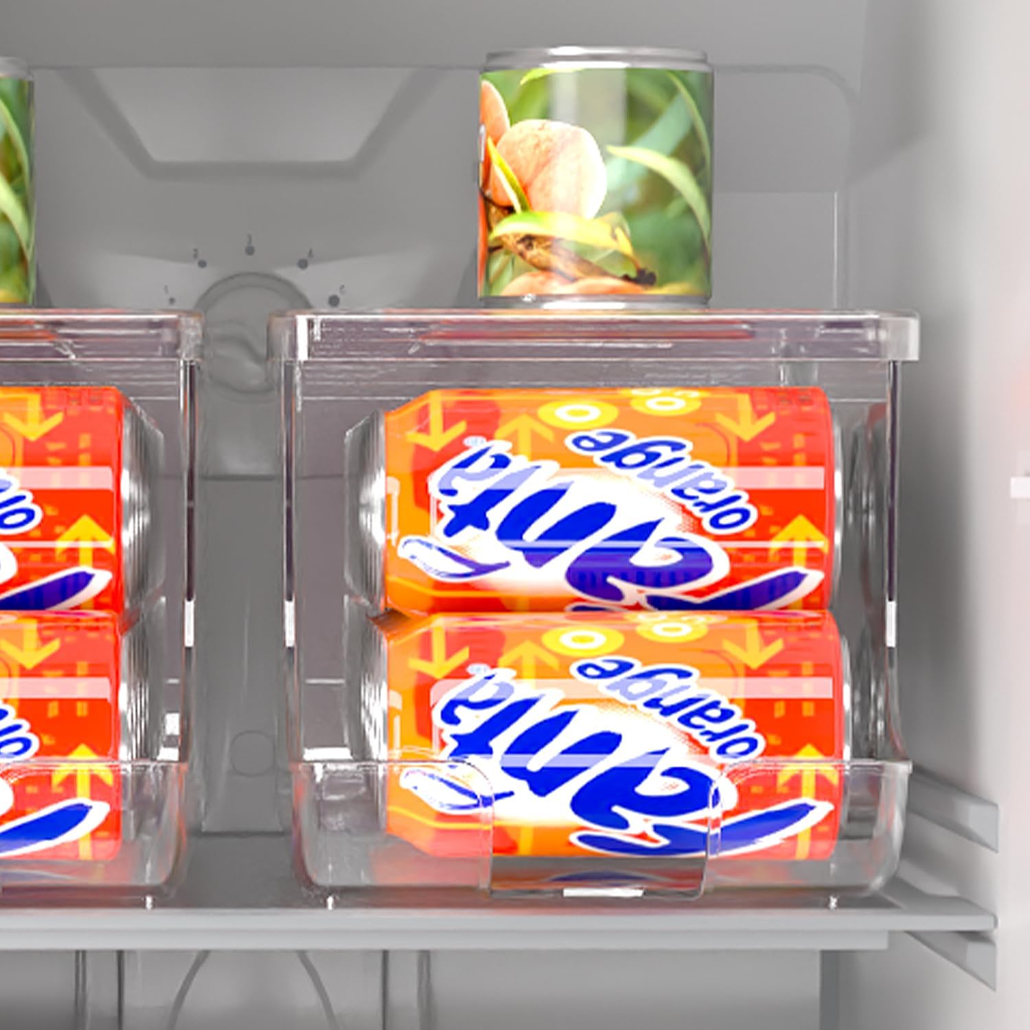 Thumbnail 6 de SCAVATA 2-Pack Soda Can Organizer for Refrigerator with Airtight Lids