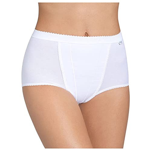 Detalle 2 de Sloggi Women's Maxi 2 Pack Control Knickers (White, UK 14) – Practical Everyday Comfort
