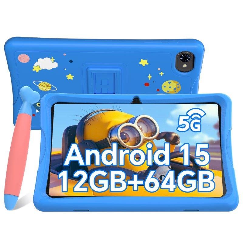 Detalle 2 de VEKFULPC K10: Tablet infantil 10,1" con stylus, 4 GB/64 GB y control parental