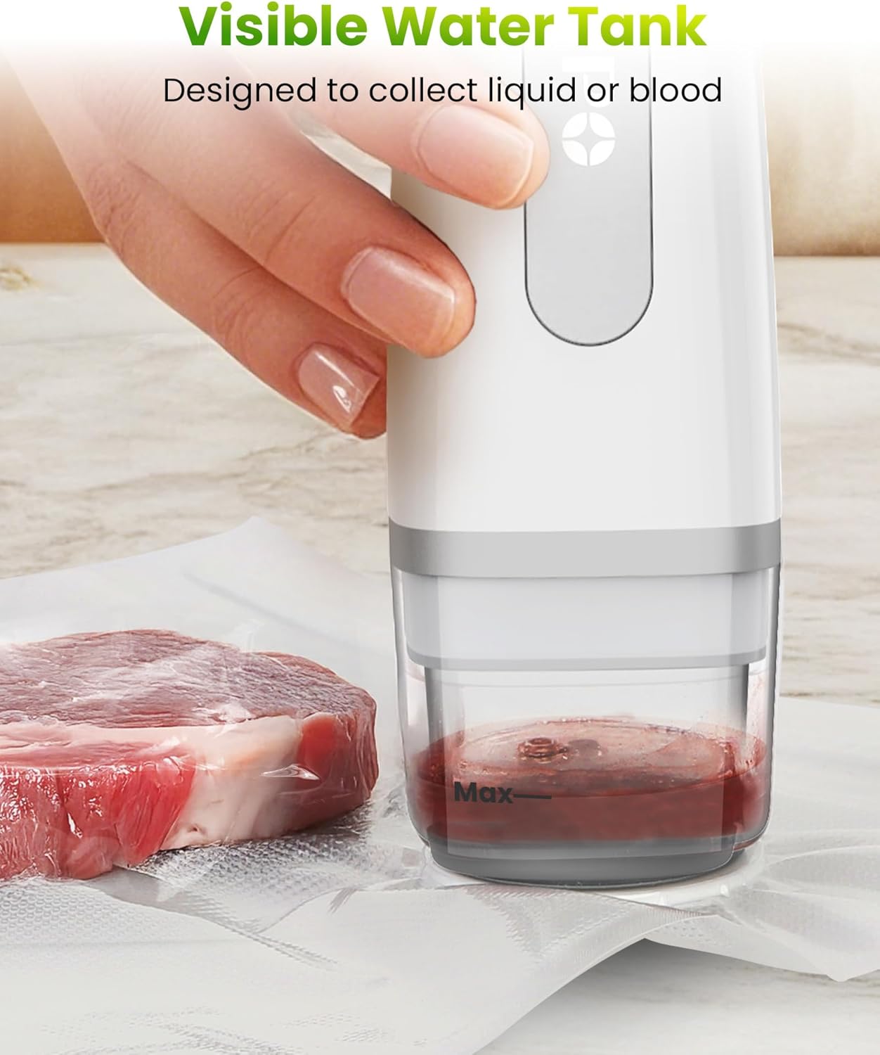 Detalle 2 de FEPPO Vacuum Sealer 1200mAh 🥫