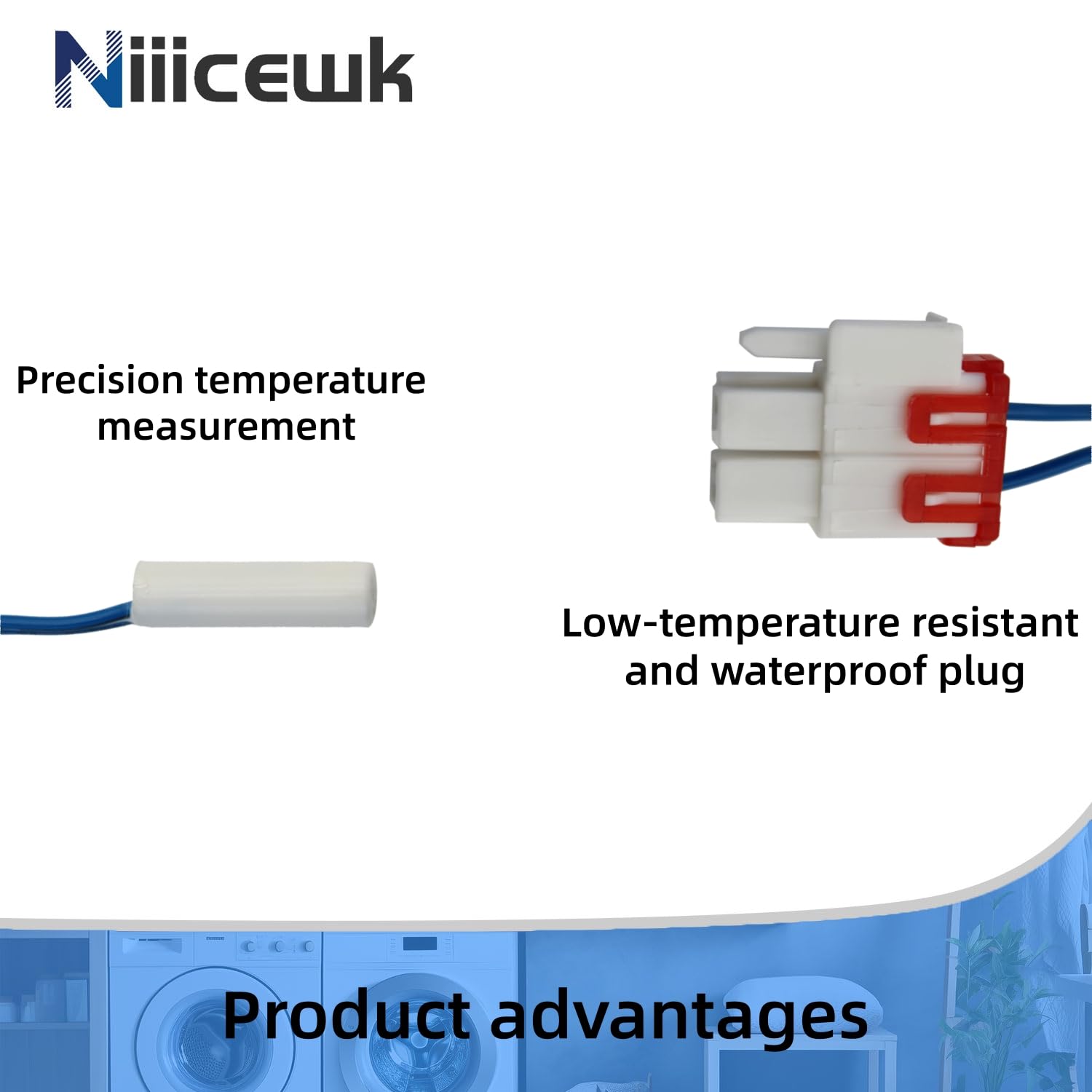 Detalle 2 de Niiicewk Refrigerator Temperature Sensor DA32-10109W