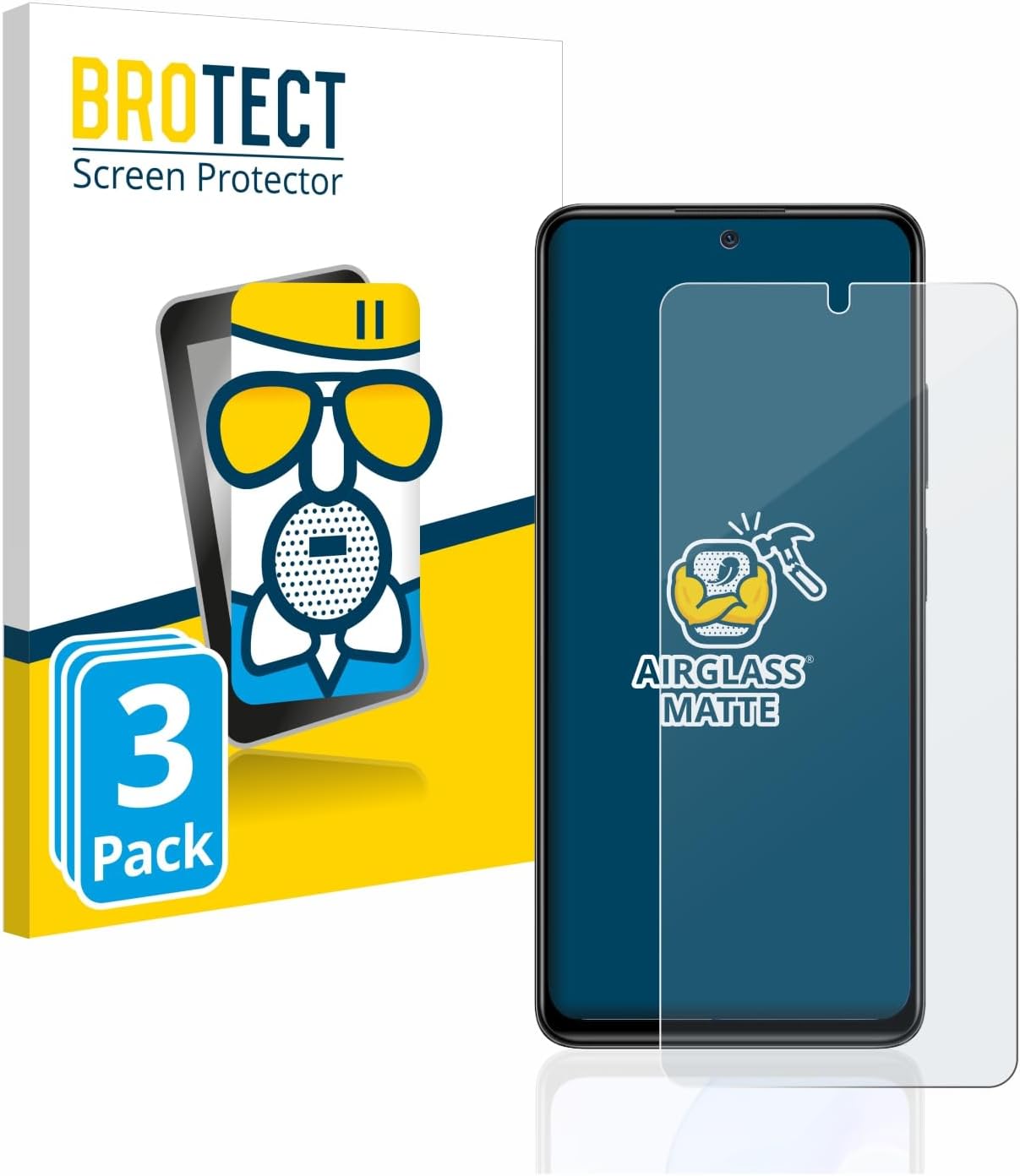 Detalle de brotect Pellicola Vetro Opaca per Xiaomi Redmi Note 11 Pro 5G (3 Pezzi) – Anti-Riflesso, Durezza 9H