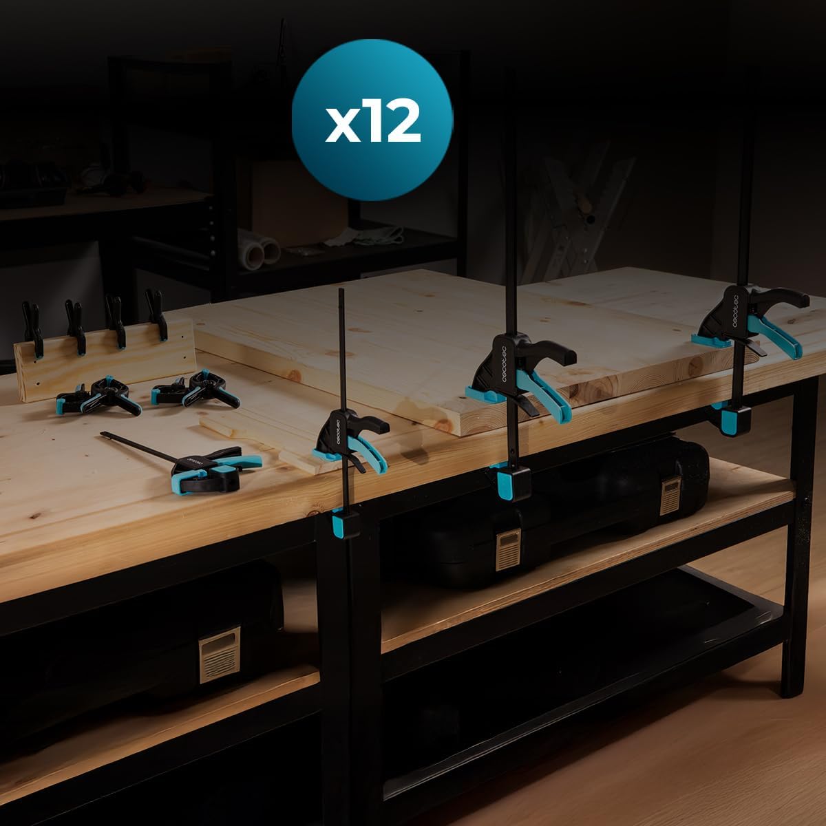 Detalle de Cecotec Morsetti a Barra 12 Pezzi StrongComfort 740 Instant Evolution: set versatile con sgancio rapido