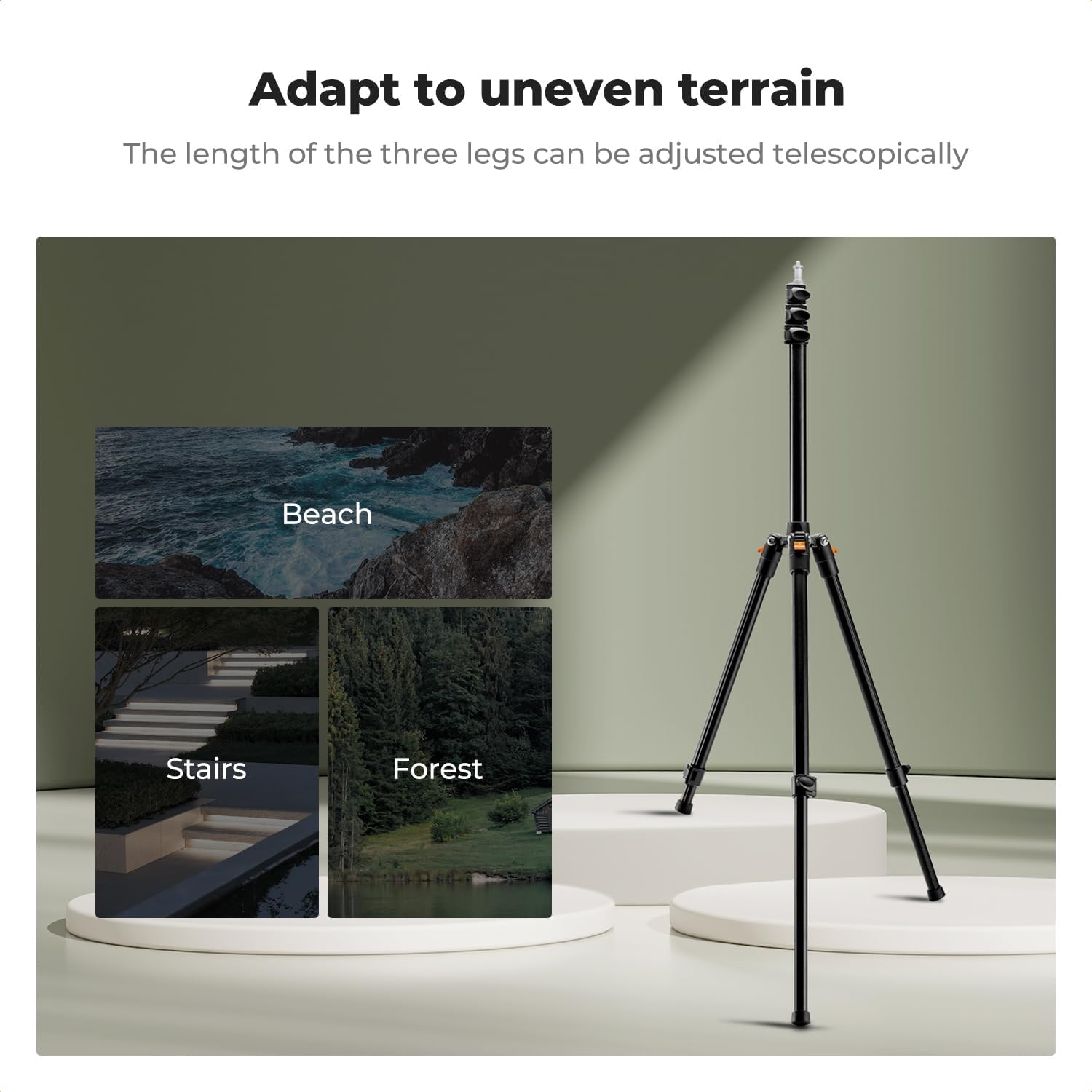 Detalle 2 de K&F CONCEPT Extendable Photography Stand 2m