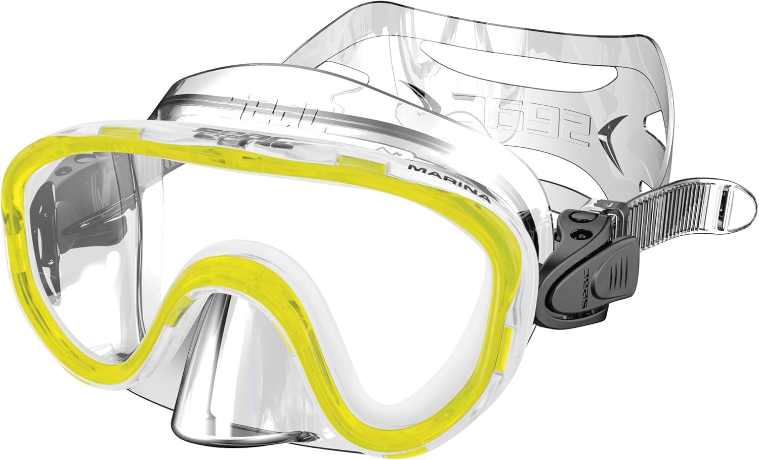 Detalle de Seac Masque Marina pour enfants – masque de plongée mono-verre pour jeunes explorateurs