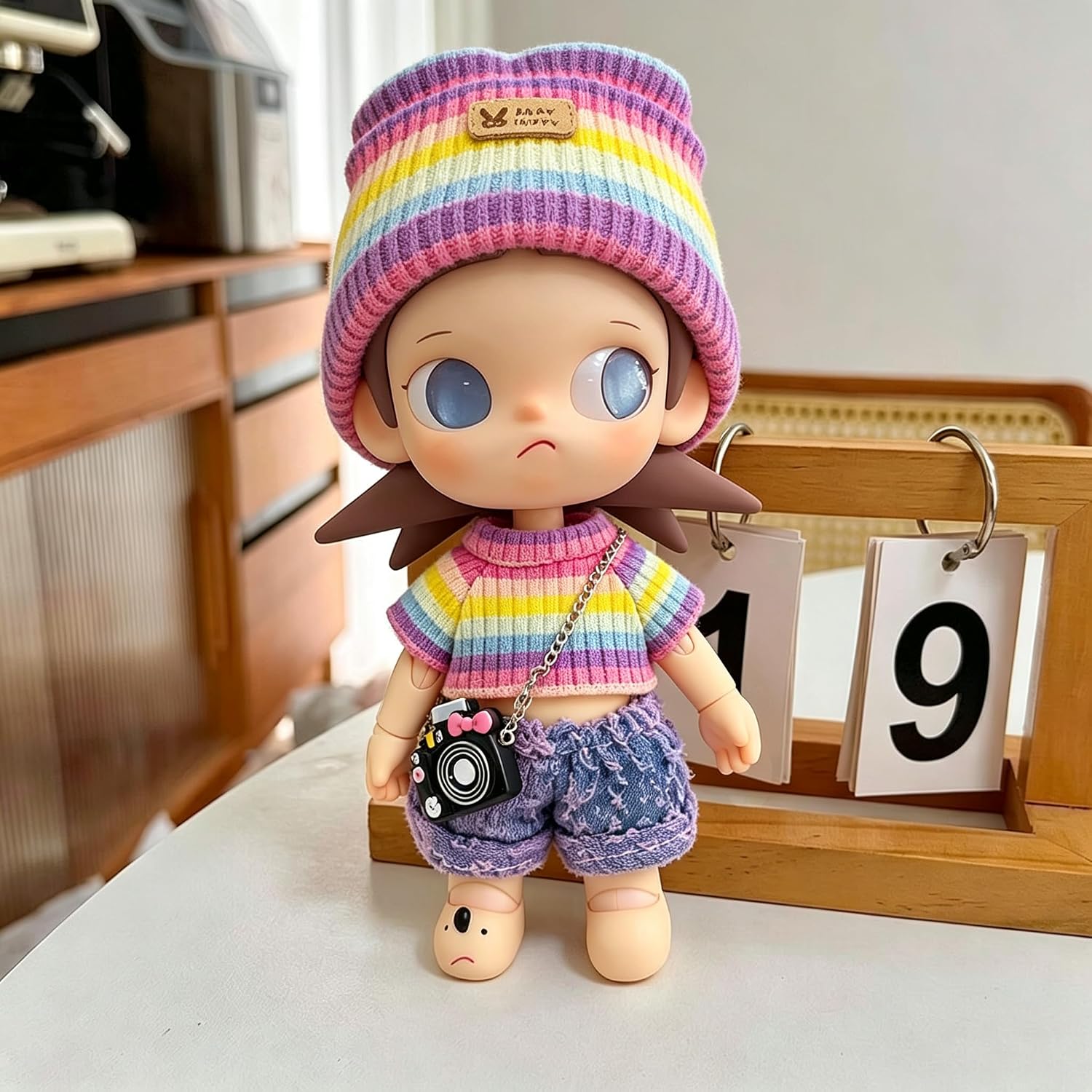 Detalle de Clothes for Lububu 17cm Dolls Purple Pants Set
