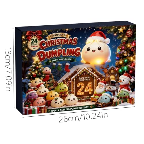 Thumbnail 2 de Squishy Adventskalender 2026 von GONGXIFC – Dumpling Squishy Weihnachtskalender B