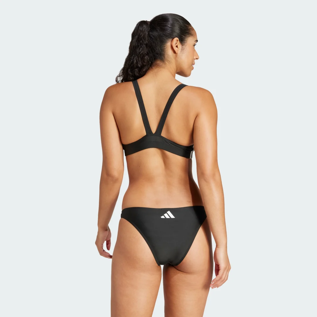 Detalle 2 de Bikini V-Back 3 bandas de Adidas – Negro
