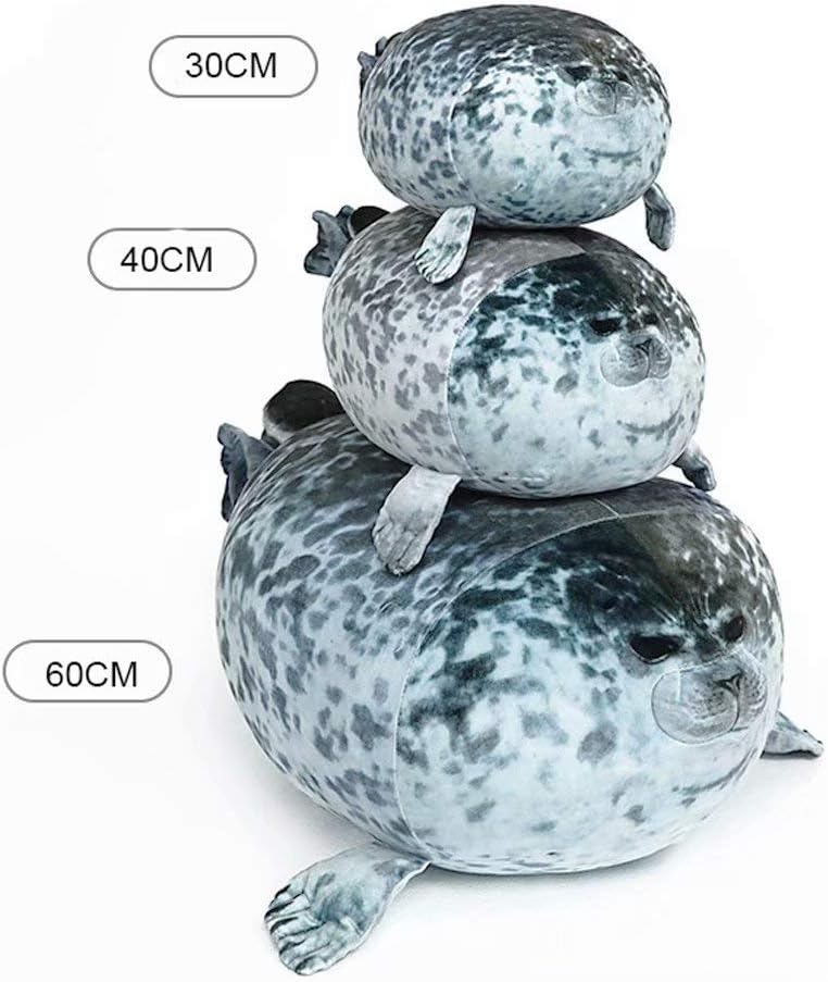 Detalle 2 de Plush Seal Pillow Chubby Blob Seal Plush Toy – soft cotton stuffed pillow (S, pack of 1)