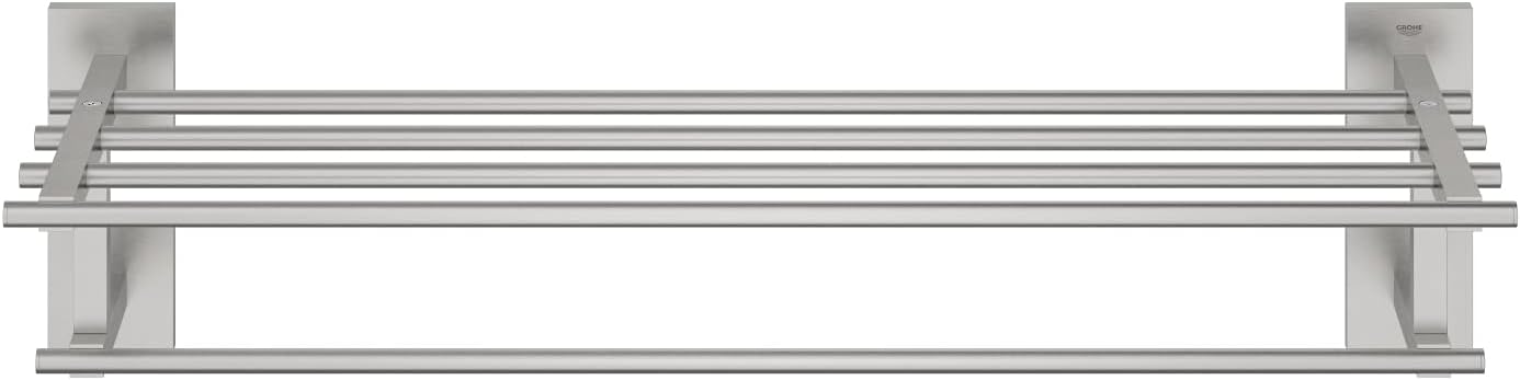 Thumbnail 2 de GROHE QUICKFIX Start Cube: Porta salviette multiplo a vite in Super Steel (41099001)