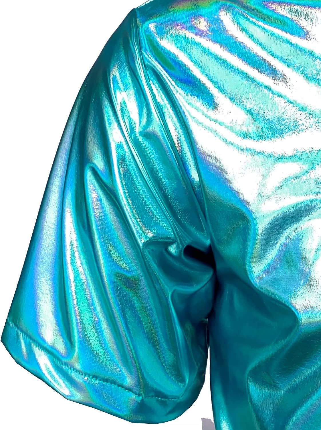 Thumbnail 5 de JOGAL Metallic Glänzend Bronzing Hemd für Party 🎉