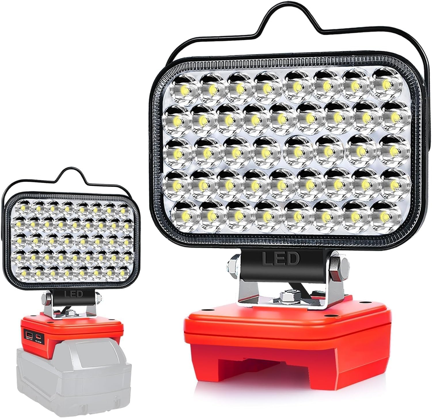 Detalle de Edtran Lampe Led Rechargeable 80W lampe de chantier 🔦