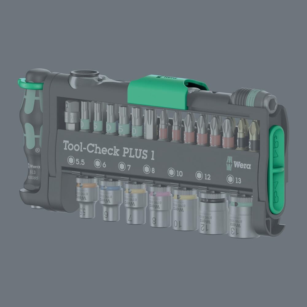 Thumbnail 2 de Wera Tool-Check PLUS 2 – Set supercompatto da 39 pezzi per avvitamenti manuali ed elettrici