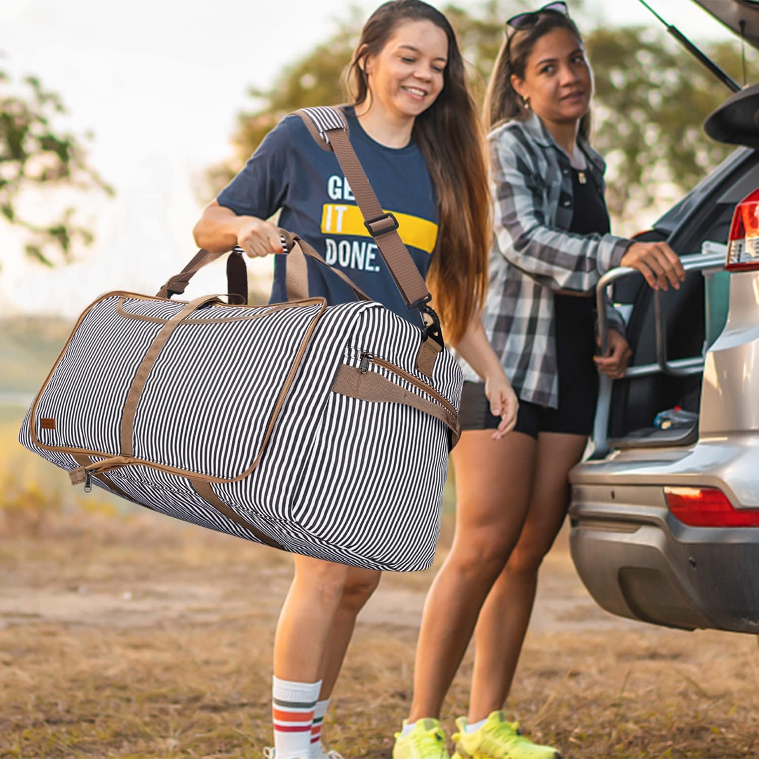 Thumbnail 6 de VS VOGSHOW Travel Duffle Bag 80L Foldable Holdall – Lightweight, Spacious and Practical